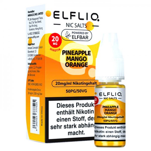 Elf Bar Elfliq Pineapple Mango Orange Nikotinsalz