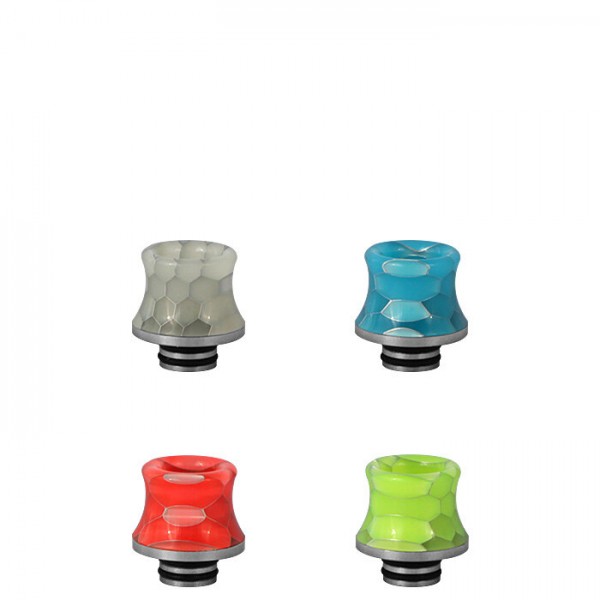 Edelstahl Resin Luminous Snake Skin Drip Tip 510